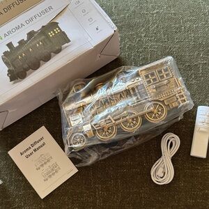 Gold Colored Train Aroma Diffuser